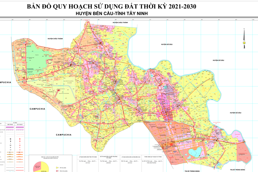 Bản đồ quy hoạch sử dụng đất Huyện Bến Cầu, Tây Ninh