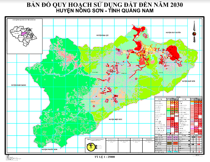ban do quy hoach su dung dat huyen nong son den nam 2030