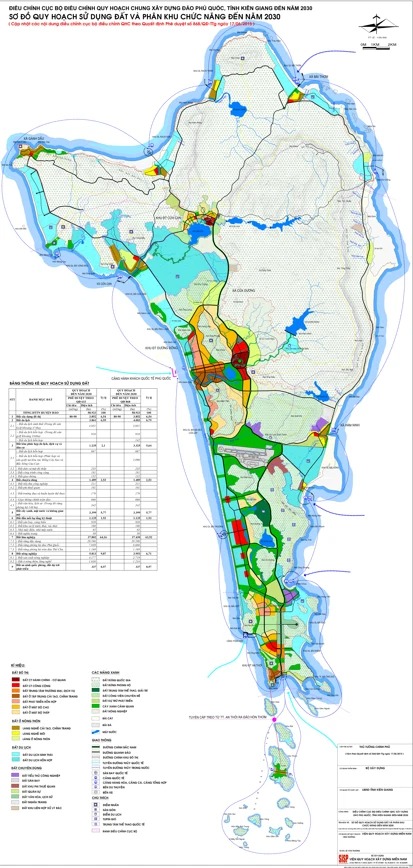 Bản đồ quy hoạch sử dụng đất Thành phố Phú Quốc