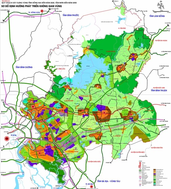 Bản đồ quy hoạch sử dụng đất tỉnh Đồng Nai